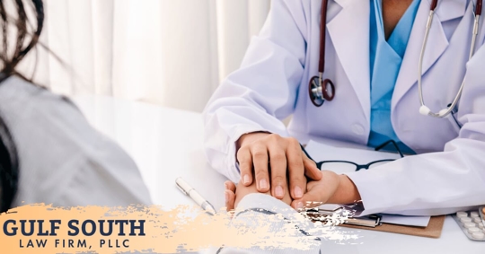 doctor consoling patient