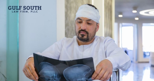 man with brain injury